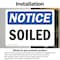 Signmission Soiled, 7 in W x Rectangle, Vinyl Decal OS-2PACK-NS-D-57-L-18361 - alternate 6
